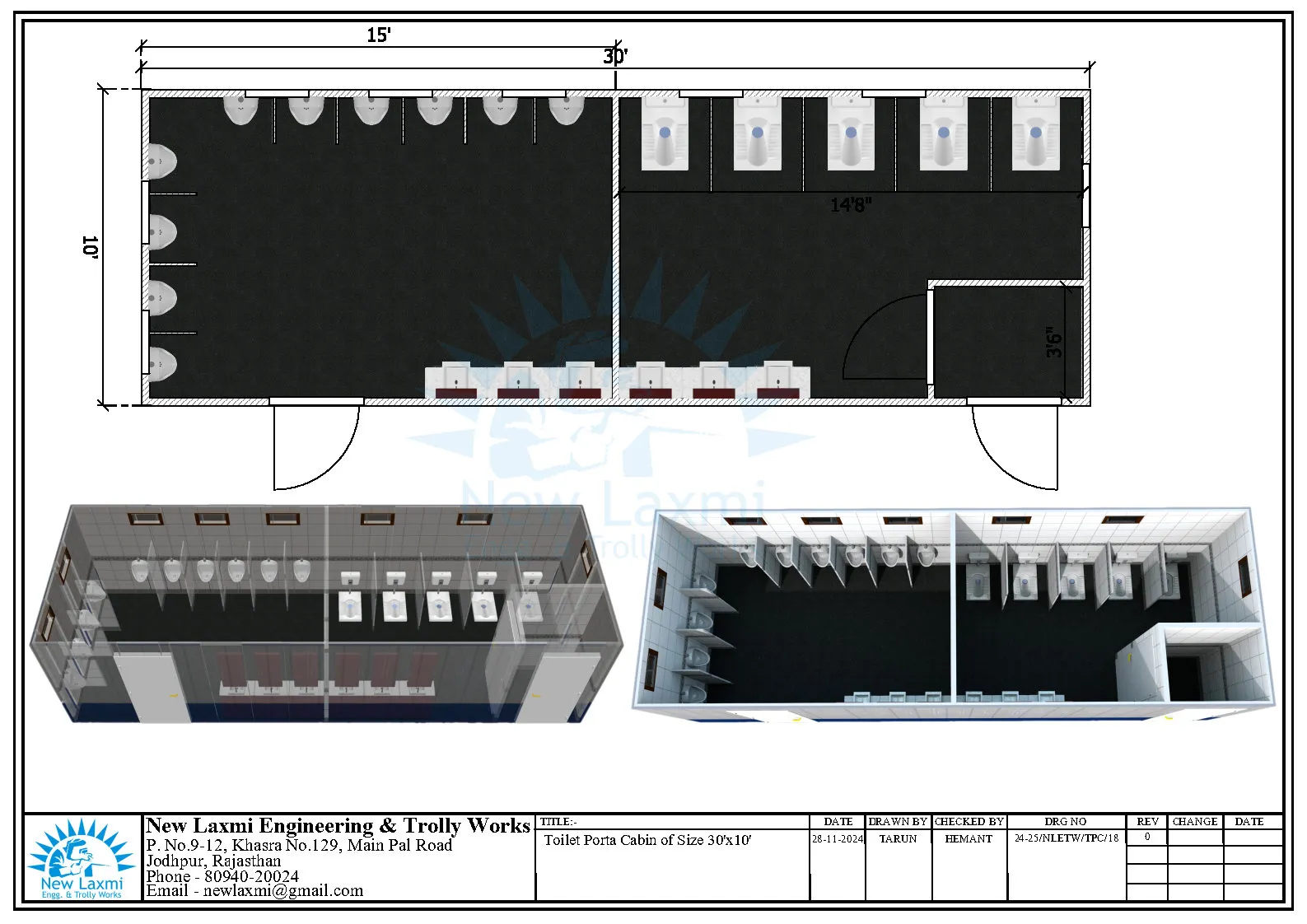 Office Cabin Layout